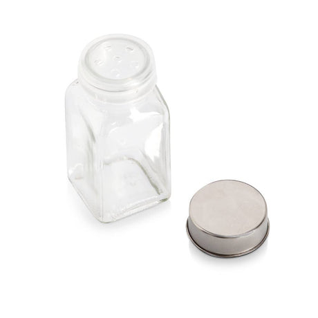 Bamboe kruidenrek met 11 glazen potjes – compact keuken organizer.